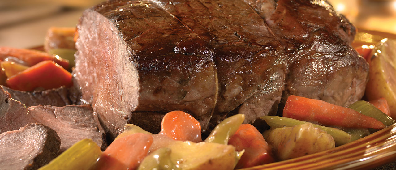 OnePan Glazed Vegetables & Roast Beef