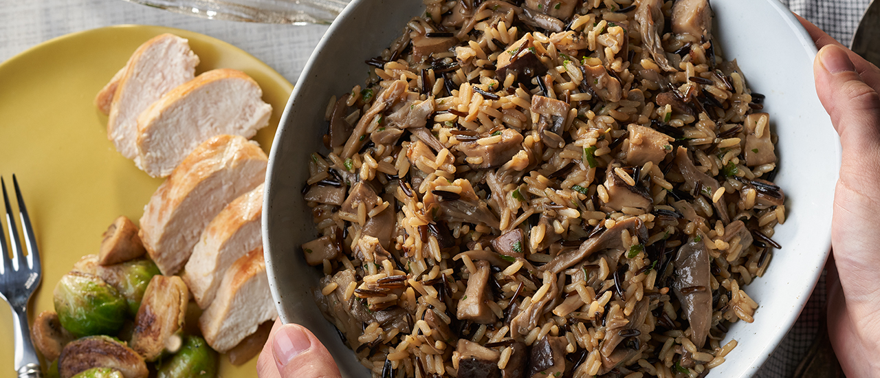 Wild Mushroom Rice Pilaf
