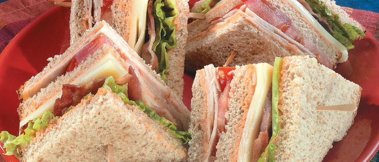 Turkey Club Sandwiches with the Works