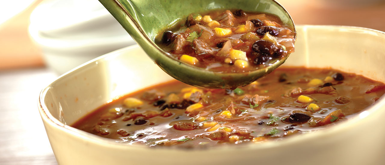 Mexican Black Bean and Beef Soup – Campbell's Kitchen