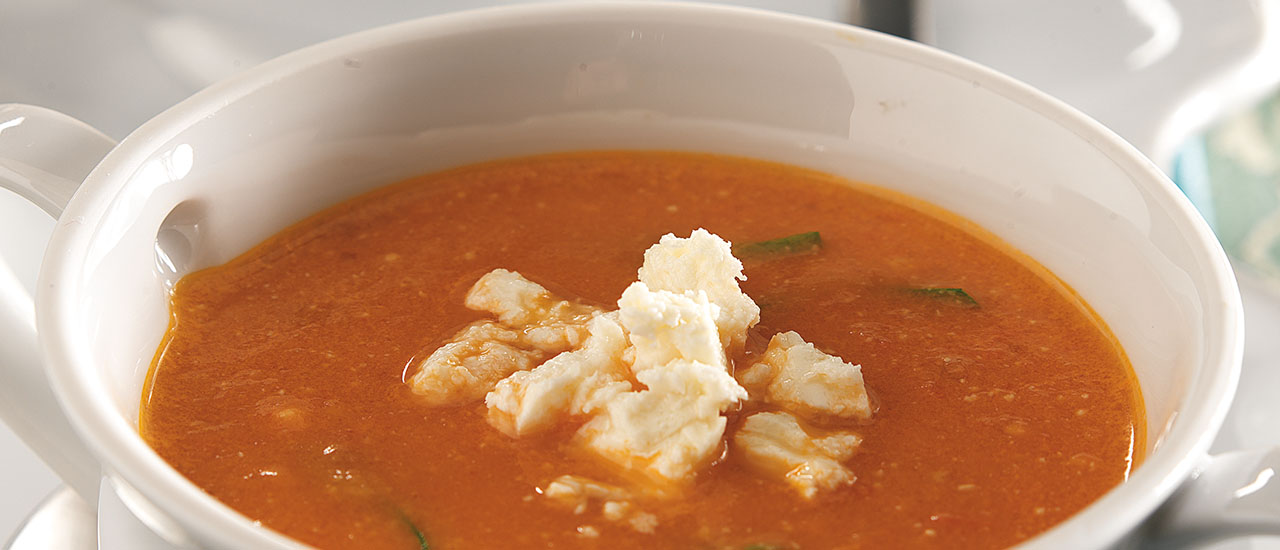 Roasted Tomato & Eggplant Bisque