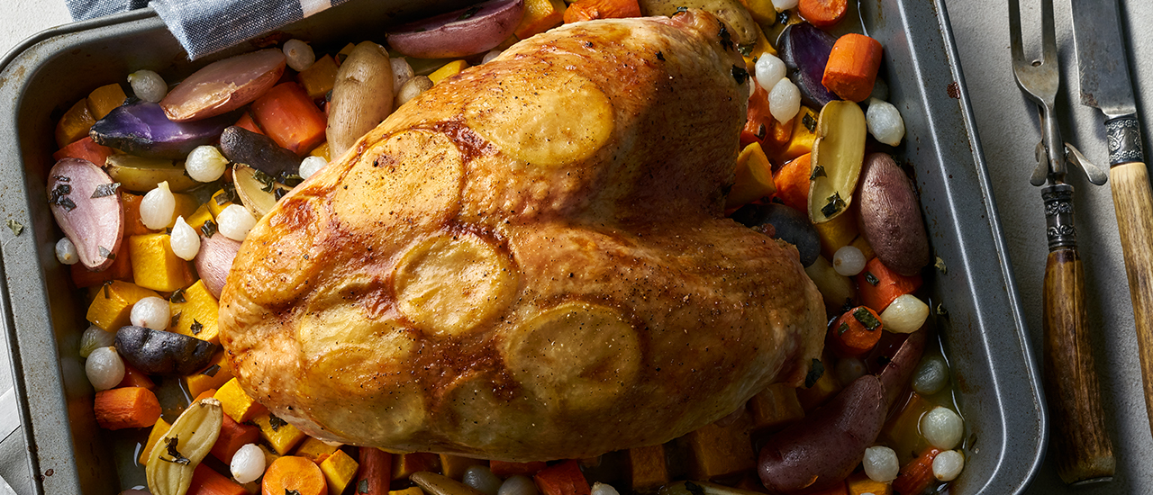 LemonBasil Turkey with Roasted Vegetables