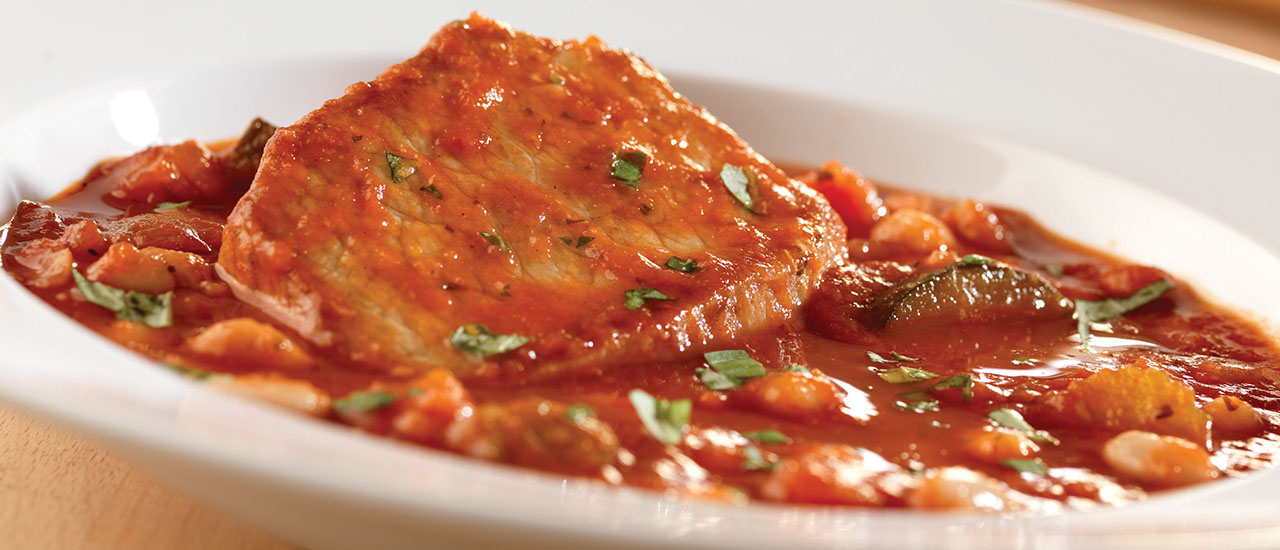 pork chop and tomato recipe Tomato & Onion Pork Chops with Cannellini Beans pork chop and tomato recipe Tomato & Onion Pork Chops with Cannellini Beans
