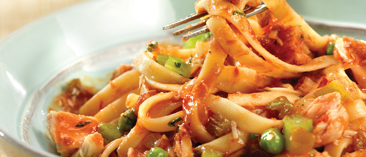 Spicy Tuna Tomato Sauce With Fettuccine Pace Foods
