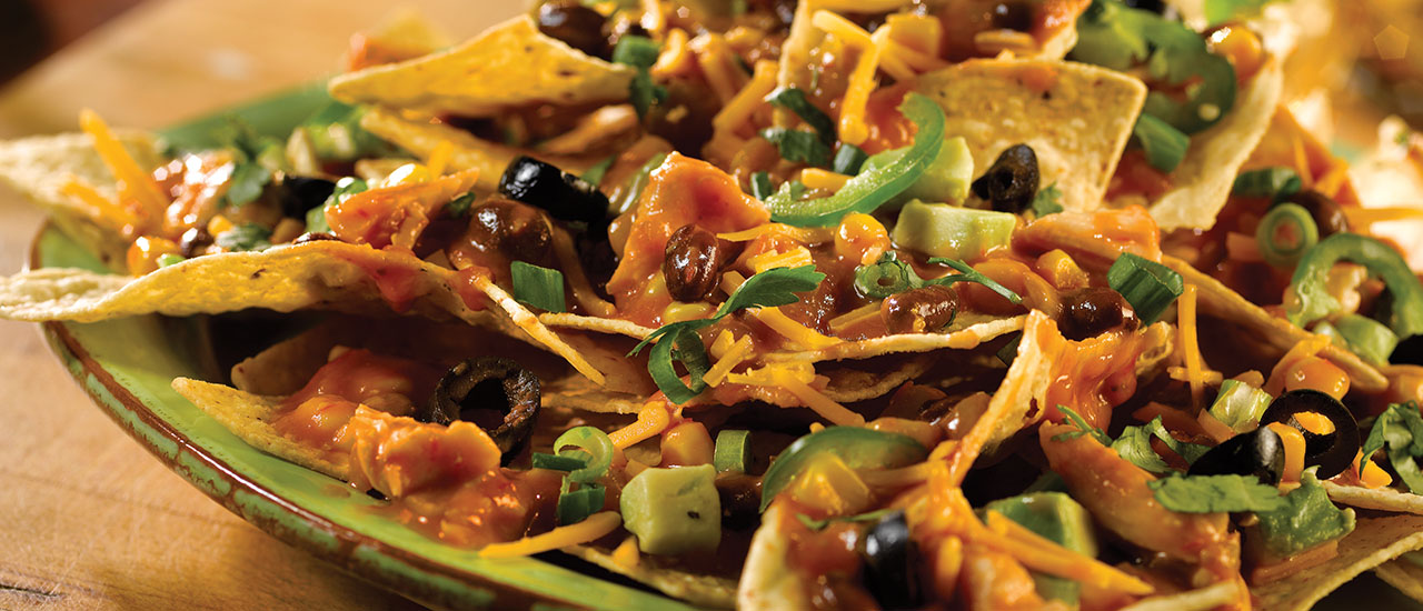 Quick Chicken Enchilada Nachos