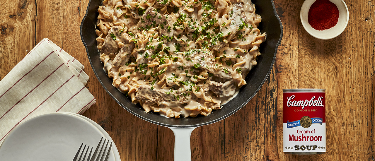 Easy One Pot Beef Stroganoff Campbell