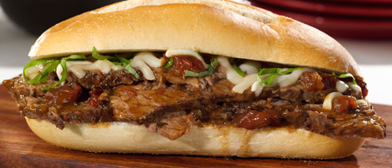 ItalianStyle SlowCooked Beef Heroes