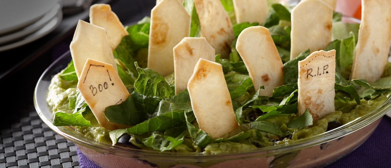 Halloween Tombstone Chip & Dip