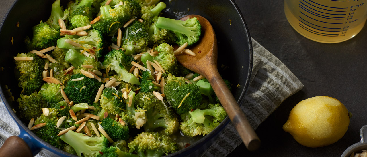 Broccoli with White Wine & Parmesan