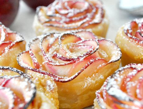 Apple Roses Puff Pastry