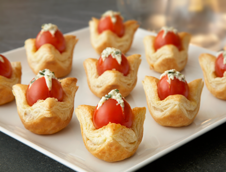 Tomato Jewel Tartlets - Puff Pastry