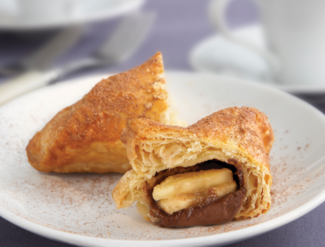 Chocolate Hazelnut and Banana Pillows - Puff Pastry