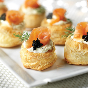 Smoked Salmon Blini Puffs – Puff Pastry